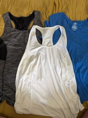 Lot of 3 Athletic Shirts Lightweight Activewear